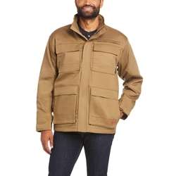 Ariat Flame Resistant Canvas Stretch Jacket | Field Khaki 