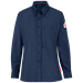 Bulwark FR Women's iQ Series Lightweight Comfort Woven Shirt | Navy - QS23NV
