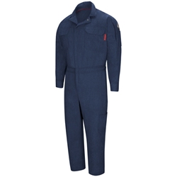 Bulwark Mens Flame Resistant iQ Series Mobility Coverall | Navy 