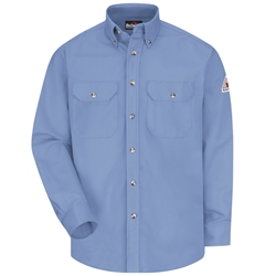 Bulwark Flame Resistant 7 Ounce Dress Uniform Shirt | Light Blue 
