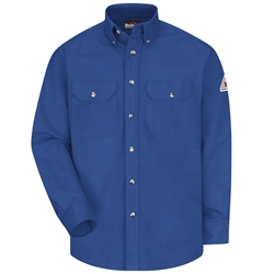 Bulwark Flame Resistant 7 Ounce Dress Uniform Shirt | Royal Blue 