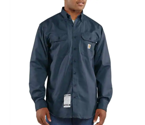 Carhartt Flame Resistant Classic Twill Shirt | Dark Navy 