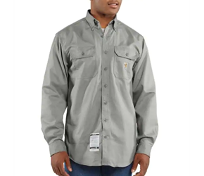 Carhartt Flame Resistant Classic Twill Shirt | Gray 