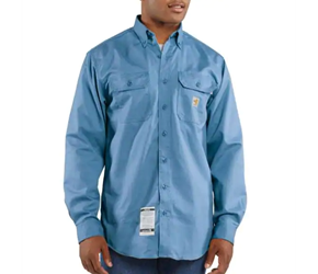 Carhartt Flame Resistant Classic Twill Shirt | Medium Blue 