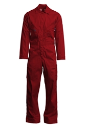 Lapco 7oz Flame Resistant Red Deluxe Coverall 