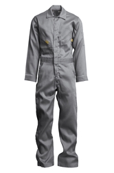 Lapco Mens 6oz Flame Resistant Grey Deluxe Coverall 
