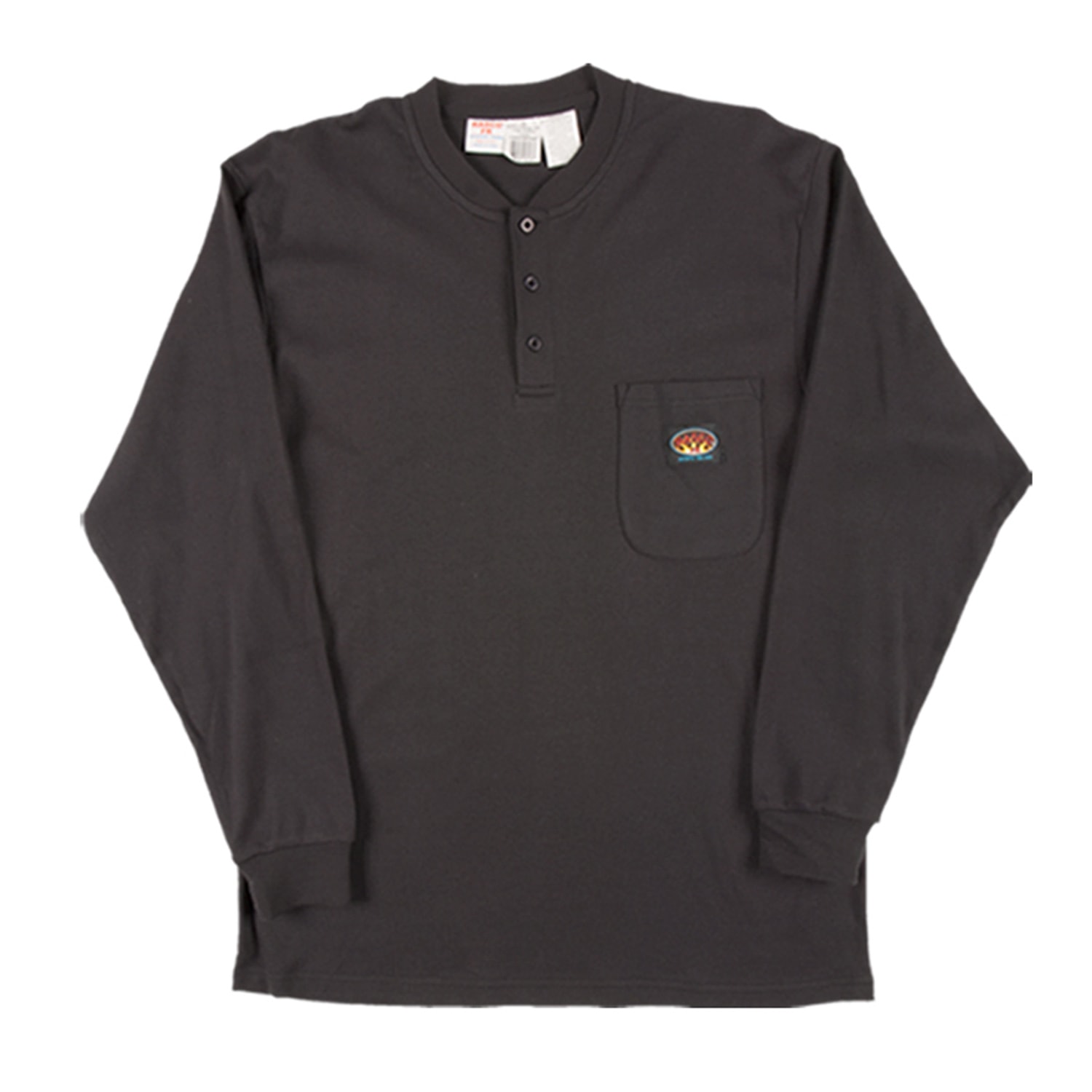 Rasco Flame Resistant Henley T-Shirt - Black