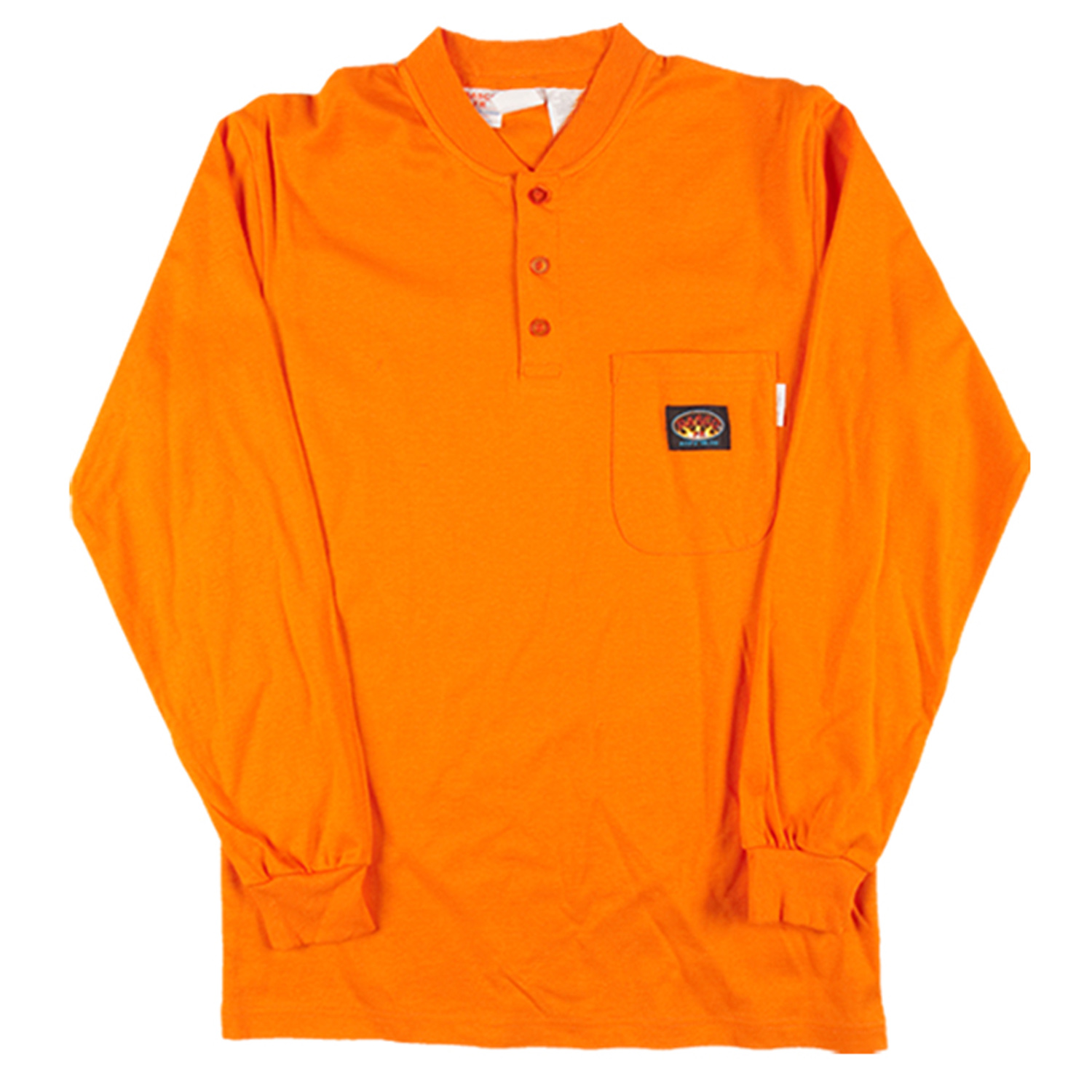 Rasco Flame Resistant Henley T-Shirt - Orange