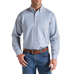 Ariat Flame Resistant Basic Work Shirt - Blue Stripe 