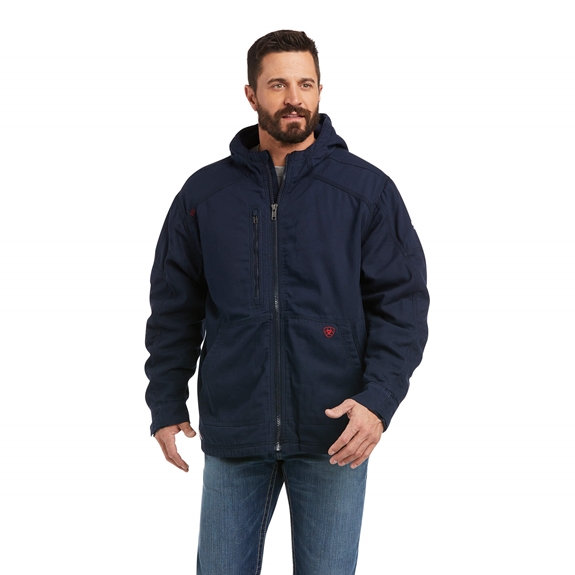 Ariat Flame Resistant Duralight Stretch Canvas Jacket in Navy | 10037640