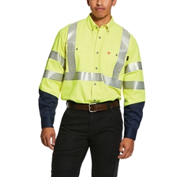 Ariat Flame Resistant Hi-Vis Yellow Work Shirt 