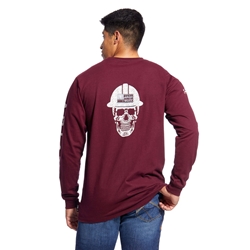 Ariat Flame Resistant Malbec Roughneck Skull T-Shirt 
