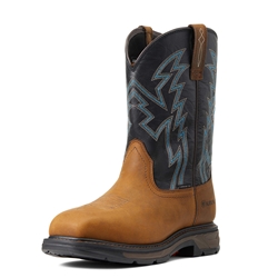 Ariat WorkHog XT BOA Carbon Toe Work Boot pull on, pull up, brown, cowboy, steel, toe, comp, safety, waterproof, composite, carbon, electrical, hazard, western