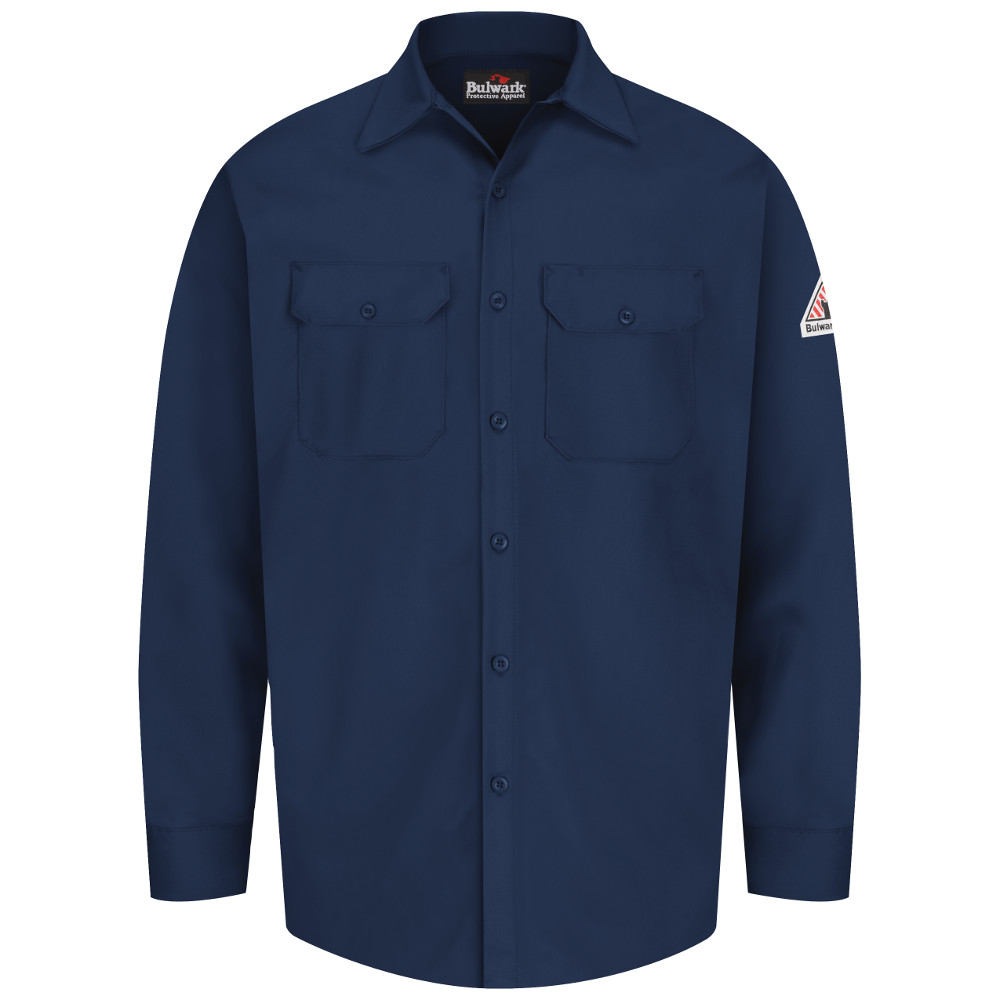Bulwark Flame Resistant Button-Front Work Shirt
