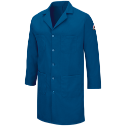 Bulwark FR Men's 6 oz. Nomex Lab Coat - Royal Blue flame, resistant, retardant, arc, flash, fire, IIIA
