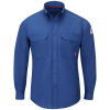 Bulwark FR Men's IQ Series Lightweight Comfort Woven Shirt | Royal Blue flame, fire, resistant, frc, retardant, long sleeve, button down, blue