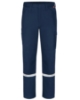 Bulwark FR Men's iQ Series Lightweight Enhanced Visibility Comfort Pant | Navy flame, resistant, retardant, flash, arc, fire, viz, vis, uniform, reflective, tape, trim, reflect, silver