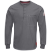 Bulwark FR iQ Series Comfort Plus Knit Henley - Charcoal 