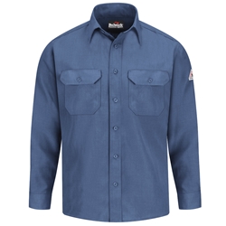 Bulwark Flame Resistant 4.5 oz Nomex Uniform Shirt | Gulf Blue 