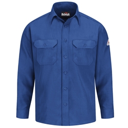Bulwark Flame Resistant 4.5 oz Nomex Uniform Shirt | Royal Blue 