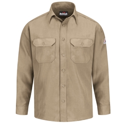 Bulwark Flame Resistant 4.5 oz Nomex Uniform Shirt | Tan 