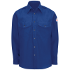 Bulwark Flame Resistant 4.5 oz Snap Front Nomex Uniform Shirt | Royal Blue 
