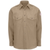 Bulwark Flame Resistant 4.5 oz Snap Front Nomex Uniform Shirt | Tan 