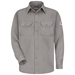 Bulwark Flame Resistant 5.8 oz Uniform Shirt | Grey - SMU4GY