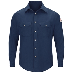 Bulwark Flame Resistant 5.8 oz Uniform Shirt | Navy 