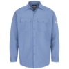 Bulwark Flame Resistant Button-Front Work Shirt | Light Blue 