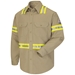 Bulwark Flame Resistant Enhanced Visibility 7 oz. Uniform Shirt | Khaki - SLDTKH