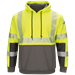 Bulwark Flame Resistant Hi-Visibility Color Block Pullover Fleece Sweatshirt W/ Waffle Lining - SMB4HG