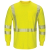 Bulwark Flame Resistant Hi-Visibility Lightweight Long Sleeve T-Shirt 