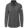 Bulwark Flame Resistant IQ Series Comfort Woven Women's Lightweight Shirt | Dark Grey 