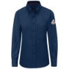 Bulwark Flame Resistant IQ Series Comfort Woven Women's Lightweight Shirt | Navy 