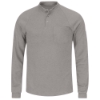 Bulwark Flame Resistant Men's Lightweight Henley - Gray 