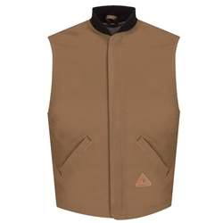 Bulwark Flame Resistant Vest Jacket Liner | Brown Duck 