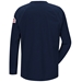 Bulwark Flame Resistant iQ Series Long Sleeve T-Shirt | Navy - QT32DB