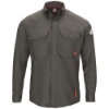 Bulwark Flame Resistant iQ Series Men's Lightweight Comfort Woven Shirt | Dark Gray 