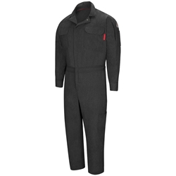 Bulwark Mens Flame Resistant iQ Series Mobility Coverall | Dark Grey 