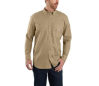Carhartt FR Force Original-Fit Lightweight Long-Sleeve Button Front Shirt | Dark Khaki 