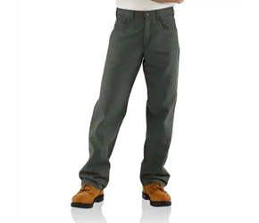 Carhartt FR Midweight Canvas Pant - Loose Fit | Moss 