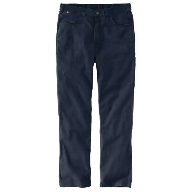 Carhartt FR Rugged Flex Relaxed Fit Canvas Work Pant, Navy