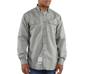 Carhartt Flame Resistant Classic Twill Shirt | Gray 