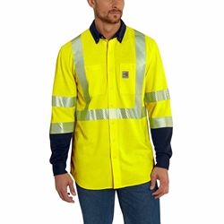 Carhartt Flame Resistant High-Visibility Force Hybrid Shirt | Class 3 
