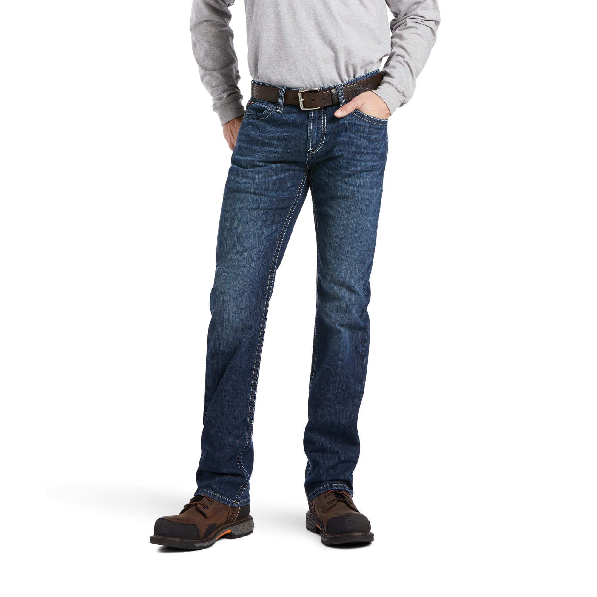 ARIAT Men's M7 Stretch Rocker Straight Leg Jean - Tanner Dodge Color - 36x34 - Comfortable Stretch Denim