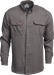 Lapco 5 oz FR Tecasafe® One Inherent Modern Uniform Shirt | Gray - TCS5GY