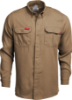 Lapco 5 oz FR Tecasafe® One Inherent Modern Uniform Shirt | Khaki 