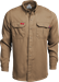 Lapco 5 oz FR Tecasafe® One Inherent Modern Uniform Shirt | Khaki - TCS5KH