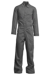 Lapco 7oz Flame Resistant Gray Deluxe  Coverall 